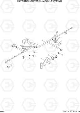 9660 EXTERNAL CONTROL MODULE WIRING HL740-7, Hyundai