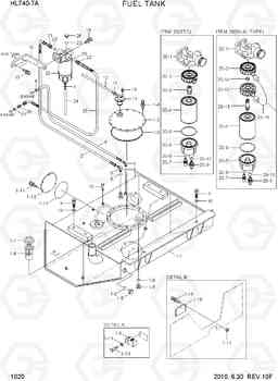 1020 FUEL TANK HL740-7A, Hyundai