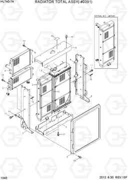 1040 RADIATOR TOTAL ASSY(-#0391) HL740-7A, Hyundai