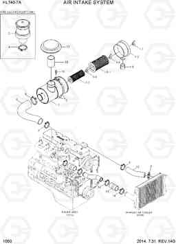 1050 AIR INTAKE SYSTEM HL740-7A, Hyundai