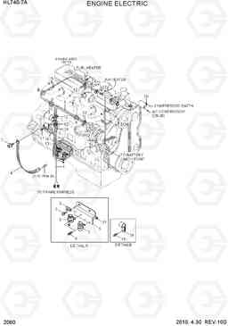 2060 ENGINE ELECTRIC HL740-7A, Hyundai