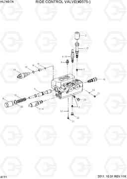 4111 RIDE CONTROL VALVE(#0575-) HL740-7A, Hyundai