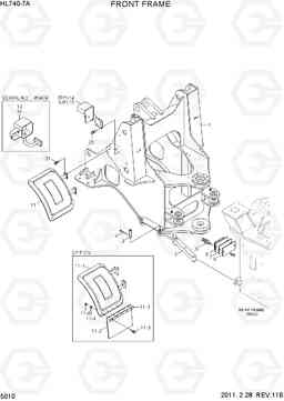 5010 FRONT FRAME HL740-7A, Hyundai