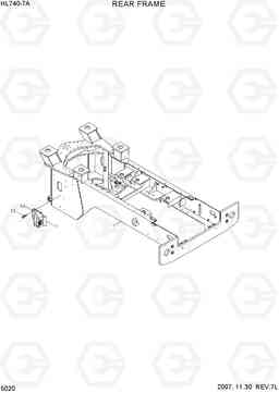 5020 REAR FRAME HL740-7A, Hyundai