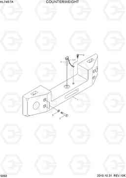 5050 COUNTERWEIGHT HL740-7A, Hyundai