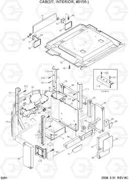 5091 CAB(2/7, INTERIOR, #0156-) HL740-7A, Hyundai