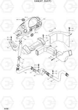 5100 CAB(3/7, DUCT) HL740-7A, Hyundai