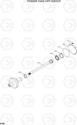 6180 POWER TAKE OFF GROUP HL740-7A, Hyundai