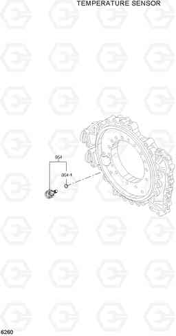 6260 TEMPERATURE SENSOR HL740-7A, Hyundai