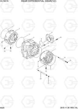 6320 REAR DIFFERENTIAL GEAR(1/2) HL740-7A, Hyundai