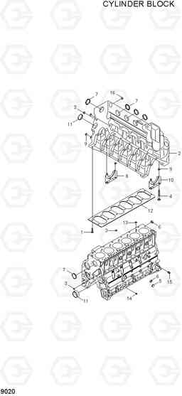 9020 CYLINDER BLOCK HL740-7A, Hyundai