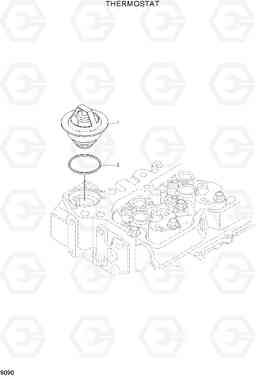 9090 THERMOSTAT HL740-7A, Hyundai