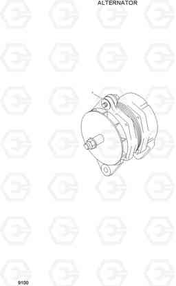 9100 ALTERNATOR HL740-7A, Hyundai