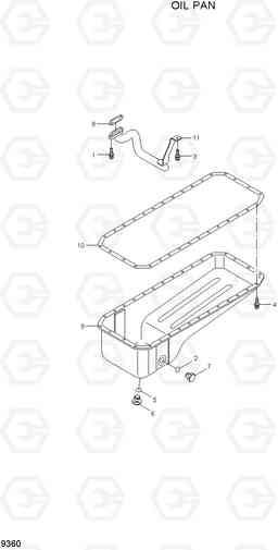 9360 OIL PAN HL740-7A, Hyundai