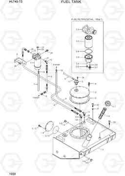 1020 FUEL TANK HL740-7S, Hyundai