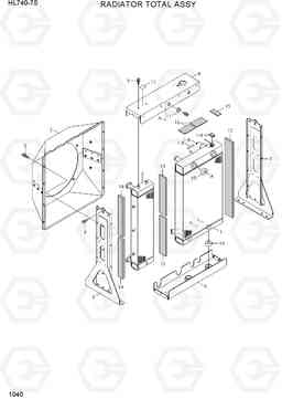 1040 RADIATOR TOTAL ASSY HL740-7S, Hyundai