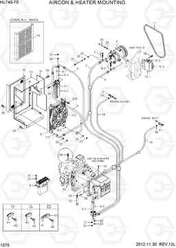 1070 AIRCON & HEATER MOUNTING HL740-7S, Hyundai