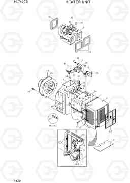 1120 HEATER UNIT HL740-7S, Hyundai