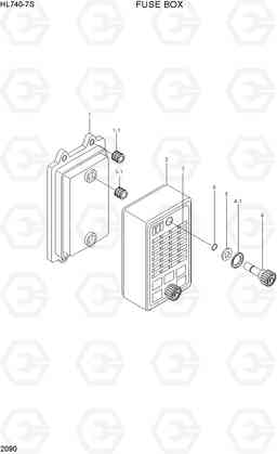 2090 FUSE BOX HL740-7S, Hyundai