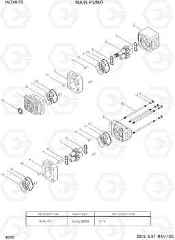 4010 MAIN PUMP HL740-7S, Hyundai