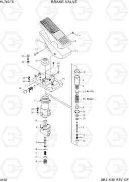 4100 BRAKE VALVE HL740-7S, Hyundai