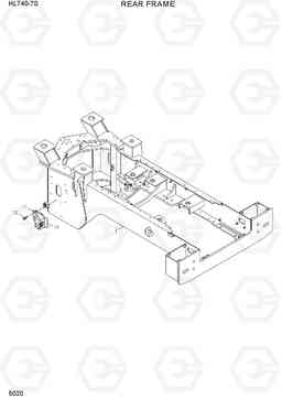 5020 REAR FRAME HL740-7S, Hyundai