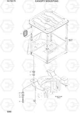 5060 CANOPY MOUNTING HL740-7S, Hyundai