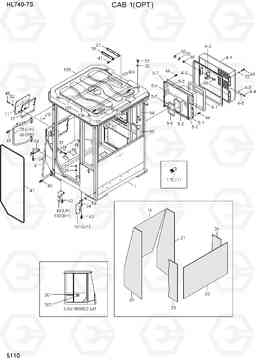 5110 CAB 1(OPT) HL740-7S, Hyundai