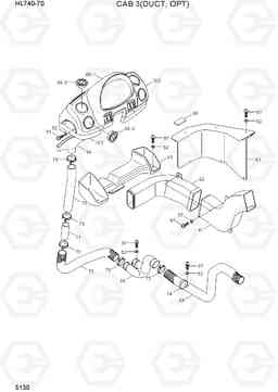 5130 CAB 3(DUCT, OPT) HL740-7S, Hyundai