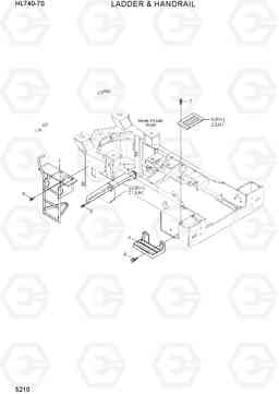 5210 LADDER & HANDRAIL HL740-7S, Hyundai