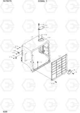 5220 COWL 1 HL740-7S, Hyundai