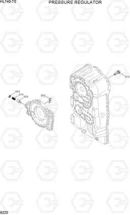 6220 PRESSURE REGULATOR HL740-7S, Hyundai