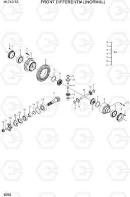 6290 FRONT DIFFERENTIAL(NORMAL) HL740-7S, Hyundai