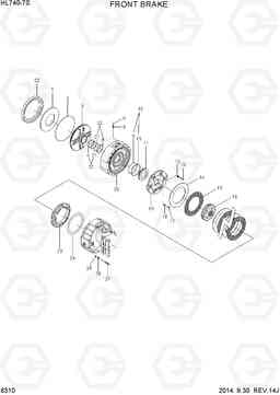 6310 FRONT BRAKE HL740-7S, Hyundai