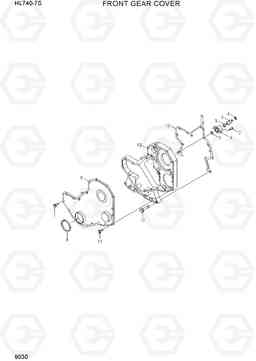 9030 FRONT GEAR COVER HL740-7S, Hyundai