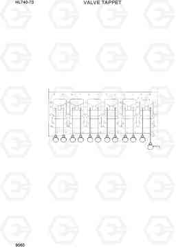 9060 VALVE TAPPET HL740-7S, Hyundai