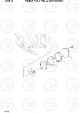 9100 FRONT GEAR TRAIN ACCESSORY HL740-7S, Hyundai