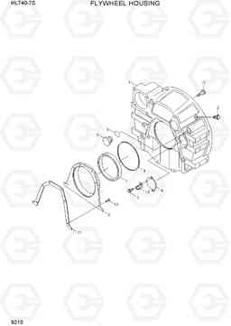 9210 FLYWHEEL HOUSING HL740-7S, Hyundai