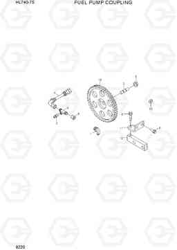 9220 FUEL PUMP COUPLING HL740-7S, Hyundai