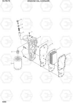 9290 ENGINE OIL COOLER HL740-7S, Hyundai