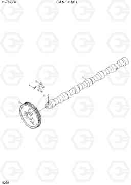 9370 CAMSHAFT HL740-7S, Hyundai