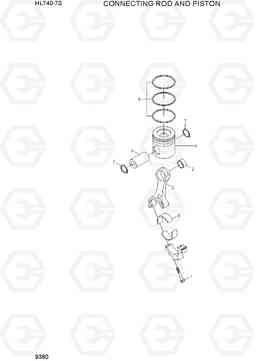 9380 CONNECTING ROD AND PISTON HL740-7S, Hyundai