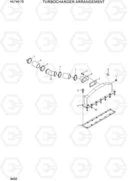 9450 TURBOCHARGER ARRANGEMENT HL740-7S, Hyundai