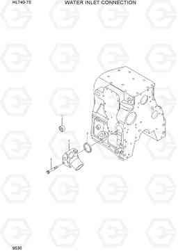 9530 WATER INLET CONNECTION HL740-7S, Hyundai