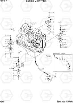 1010 ENGINE MOUNTING HL740-9, Hyundai