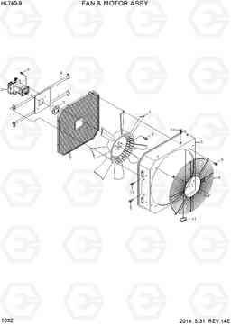 1032 FAN & MOTOR ASSY HL740-9, Hyundai