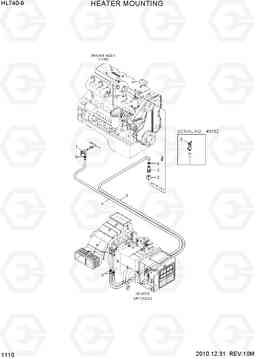 1110 HEATER MOUNTING HL740-9, Hyundai