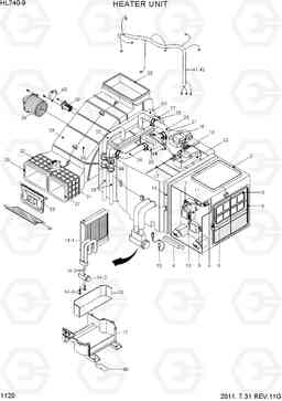 1120 HEATER UNIT HL740-9, Hyundai