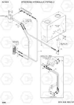 3060 STEERING HYDRAULIC PIPING 2 HL740-9, Hyundai