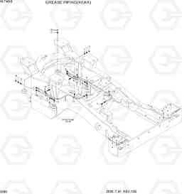 3100 GREASE PIPING(REAR) HL740-9, Hyundai